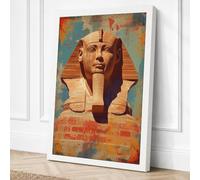 Pharaoh's Golden Mask Vintage Canvas Wall Art Print 30x20 Inch (76 x 51 cm)
