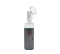 Pharcos Empty Facial Cleanser Foaming Face Wash Bottle|Built In Face Brush Bottle|Liquid Foaming Soap Shampoo,Bubble Foaming Liquid Soap|Facial Massage|Refillable,Leak Proof,Bpa Free 150 Ml (AMBER)