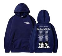 PHARCOYOU Gracie Abrams The Secret of Us Tour Europe 2025 Hoodie Long Sleeve Streetwear Men Women Hooded Sweatshirts (M,Navy)