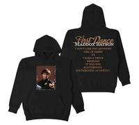 PHARCOYOU Maddox Batson First Dance Hoodie 2025 Road to Indio Tour Long Sleeve Streetwear Women Men Hooded Sweatshirt (XXS,Black)