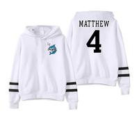 PHARCOYOU Sturniolo Triplets Let's Trip Hoodie Matt 4 Pocketless Parallel Bars Sleeve Streetwear Men Women Sweatshirts (white,L)