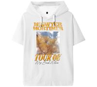 PHARCOYOU The Ballad of Wallis Island McGwyer Mortimer Tour 08 Hooded T-Shirt Short Sleeve Tee Women Men Streetwear Tops (White,L)