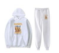 PHARCOYOU The Ballad of Wallis Island Movie Hoodie Jogger Pants Two Piece Sets Sweatshirts+Sweatpants Women Men's Set (White,XXXL)