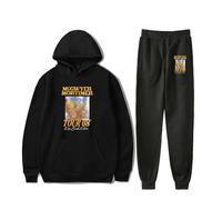 PHARCOYOU The Ballad of Wallis Island Movie Hoodie Jogger Pants Two Piece Sets Sweatshirts+Sweatpants Women Men's Set (Black,XXXXL)