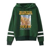 PHARCOYOU The Ballad of Wallis Island Movie Hoodie Pocketless Parallel Bars Sleeve Streetwear Men Women Hooded Sweatshirt (L,Green)