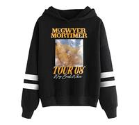 PHARCOYOU The Ballad of Wallis Island Movie Hoodie Pocketless Parallel Bars Sleeve Streetwear Men Women Hooded Sweatshirt (XL,Black)