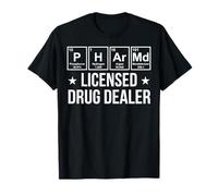Pharm Licensed Drug Dealer Periodic Table Elements T-Shirt