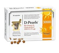 Pharma Nord D-Pearls 3000 IU / 75 mcg Vitamin D3 Soft Gel Capsules - Supports Bone, Teeth & Immune Health - 90 Count