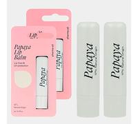 Pharma Oil Protective Natural Lip Balm Papaya, 2x5g. I Enriched With Shea Butter I Intensive CareI Paraben Free I No Artificial Colors, Perfect as a Gift