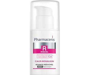 Pharmaceris R Rosacea Cream, Calm-Rosalgin Redness Reducing Night Cream with soothing Calm-Calcium Ca2+ complex - 30 ml