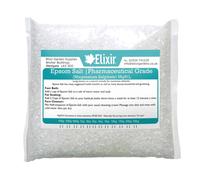 (Pharmaceutical Bag, 15kg) Elixir Gardens Epsom Bath Salt | 100% ORGANIC or PHARMACEUTICAL FCC FOOD GRADE | 500g - 25kg Bag or Tub