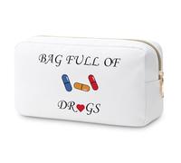 Pharmacist Gifts Makeup Bag Pharmacy Technician Gifts Appreciation Gifts for Nurse Nursing Pharmacist Medical School Graduation Gift Christmas Birthday Gift Cosmetic Bag Doctor Nurse Thank You Gifts