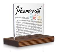 Pharmacist Gifts, Thank You Desk Sign for Pharmacy Professionals, Appreciation Plaque for Healthcare Staff, Recognition Office Decor for Pharmacist Week PA042