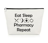 Pharmacist Gifts Thank You Makeup Bag for Nurse Doctor Coworker Pharmacy Technician Gifts Medical School Graduation Cosmetic Bag Pharmacist Leaving Presents Birthday Retirement Presents Cosmetic Pouch