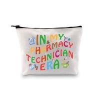 Pharmacist Makeup Bag Rx Technician Gift Pharmacist Rx Pharmacy Cosmetic Bag Pharmacy Tech Cosmetic Bag (Cotton, Pharmacy Technician 1uk)