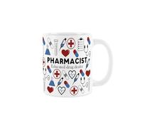 Pharmacist Mug - Humorous Medical Themed Trades Funny Novelty Gift - Tea/Coffee Hot Drinks White Ceramic Cup Present