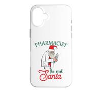 Pharmacist Xmas The Real Santa Pharmacy Christmas Case for iPhone 16 Plus