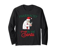 Pharmacist Xmas The Real Santa Pharmacy Christmas Long Sleeve T-Shirt