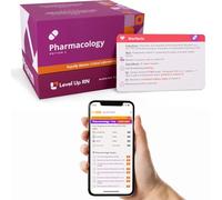 Pharmacology Flash Cards - No Fluff - Nursing School Essentials for Students - 2026-2027 NCLEX ATI HESI Review LPN RN Flash Cards (223 Cards)
