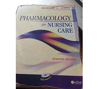 Pharmacology for Nursing Care