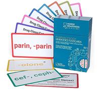 Pharmacology Mnemonics Flashcards: 60 Color Coded Flashcards for Learning the Most Common Generic Drug Names - for Nursing Students, Pharmacy Techs, and Med Students