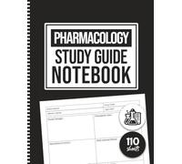 Pharmacology Study Guide Notebook: Student Blank Logbook for Recording Medication Notes, Medications, and Study Summaries