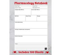 Pharmacology Template Study Guide Nursing School: Nursing Pharmacology Blank Medication Notebook. Perfect Gift For Nursing Student.