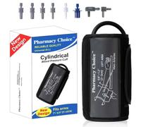 Pharmacy Choice - Cylindrical Blood Pressure Cuff, Universal BP Cuff, Compatible with Most Monitors, ARM Blood Pressure Replacement Wristband with 8 Connectors, One Size Fits