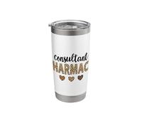 Pharmacy Consultant Squad Leopard for Pharmacist Crew Stainless Steel Insulated Tumbler