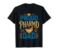 Pharmacy School Graduation Dad Proud Pharmd Badge Graphic T-Shirt