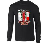 Pharmacy Squad Jumper Funny Pills Pharmacists Physicist Chemists Humour Squad Christmas Kids Costume Friends Squad Unisex Adult Kids Sweatshirt Black