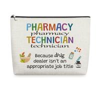 Pharmacy Tech Appreciation Gifts for Women Makeup Bag with Zipper