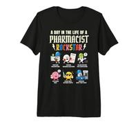 Pharmacy Tech FAQs Funny Pharmacist Premium T-Shirt