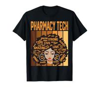 Pharmacy Tech Powerful Black History Month Black Pride T-Shirt