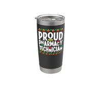 Pharmacy Tech Technician Pharmacist Student African American Stainless Steel Insulated Tumbler