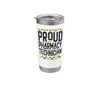 Pharmacy Tech Technician Pharmacist Student African American Stainless Steel Insulated Tumbler