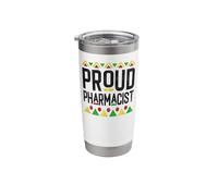 Pharmacy Tech Technician Pharmacist Student African American Stainless Steel Insulated Tumbler