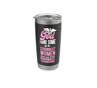 Pharmacy Tech Technician Pharmacist Student Female Girl God Stainless Steel Insulated Tumbler