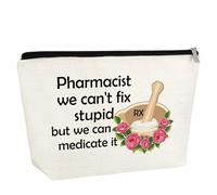 Pharmacy Technician Gift Makeup Bag Funny Pharmacists Gifts for Women Appreciation Keepsake Thank You Gifts for Pharmacist Nurse Coworkers Cosmetic Bag Graduation Gift for Pharmacist Travel Pouch