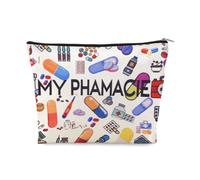 Pharmacy Technician Makeup Bag Pharmacist Graduation Retirement Appreciation Gifts Pharmacy Medication Storage Pharmacist Student Essentials Medical Zip Bag Travel Pharmacie Toiletry Cosmetic Pouch