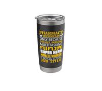Pharmacy Technician Only Because Prescription Pharmacy Tech Stainless Steel Insulated Tumbler