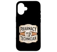 Pharmacy Technician Retro Classic Rx Mortar Symbol Design Case for iPhone 16