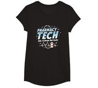 Pharmacy Technicians: Like A Doctor But Cooler T-Shirt, Girls, Black, Medium