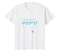 Pharmacy Technicians: Like A Doctor But Cooler T-Shirt, Kids, White, 12 Years
