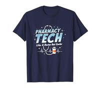 Pharmacy Technicians: Like A Doctor But Cooler T-Shirt, Men, Navy, M