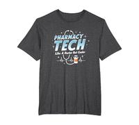 Pharmacy Technicians: Like A Doctor But Cooler T-Shirt, Men's Big and Tall, Dark Heather Grey, 2X Tall