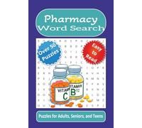 Pharmacy Word Search: Word searches with easy to read print about pharmacies, health, doctors, and more