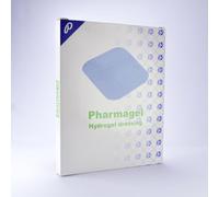 Pharmagel Hydrogel Wound Dressing Pads, Wound Management, Suitable for Various Wound Types, Including Pressure sores, Leg ulcers, and Minor Burns, Pack of 5