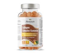 Pharmanostix Collagen Complex Gummies - Natural Orange Flavour - Hydrolysed Bovine Collagen Supported with Biotin, Vitamin C & Selenium - for Healthy Skin & Hair for Men & Women