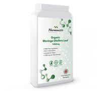 Pharmanostix Organic Moringa Oleifera Supplement - 1000mg Per Serving 120 Capsules (Not Moringa Tablets) - 2 Months' Supply - no fillers or Flowing Agents - Rich in Vitamins & Amino Acids